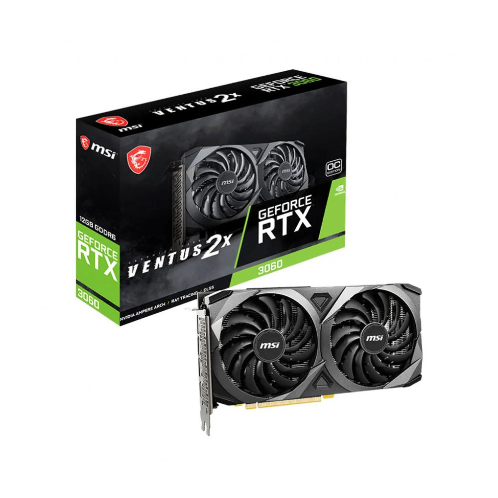 CARTE GRAPHIQUE GEFORCE RTX 3060 VENTUS 2X 12G OC (MSI_CG_912-V397-663)