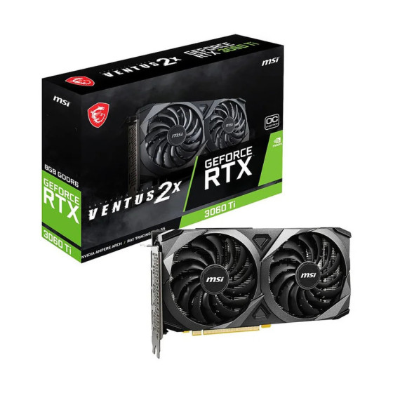 CARTE GRAPHIQUE GEFORCE RTX 3060 TI VENTUS 2X 8GD6 (MSI_CG_912-V505-086)