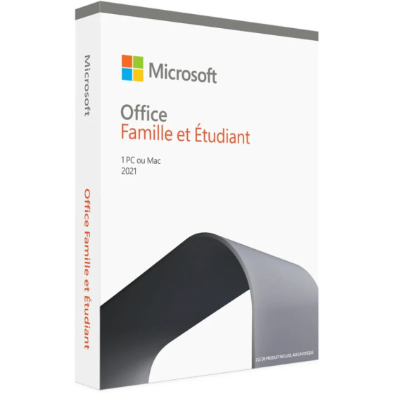MICROSOFT OFFICE FAMILLE ET ÉTUDIANT 2021 (79G-05401)