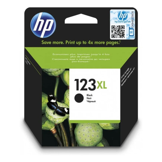 HP 123XL NOIR - CARTOUCHE D'ENCRE GRANDE CAPACITÉ HP D'ORIGINE (F6V19AE)