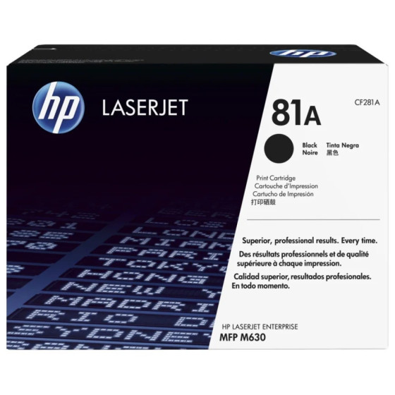 HP 81A NOIR (CF281A) - TONER HP LASERJET D'ORIGINE