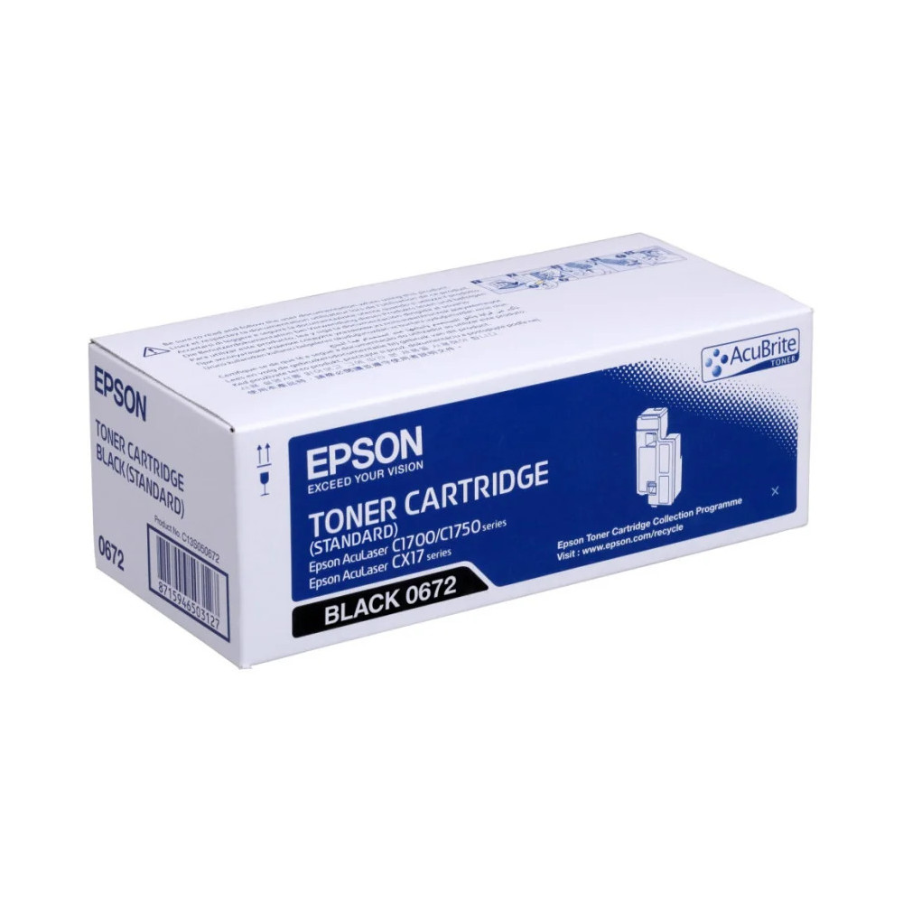 EPSON 0672 NOIR - TONER EPSON D'ORIGINE (C13S050672)