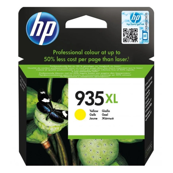 HP 935XL JAUNE - CARTOUCHE D'ENCRE GRANDE CAPACITÉ HP D'ORIGINE (C2P26AE)