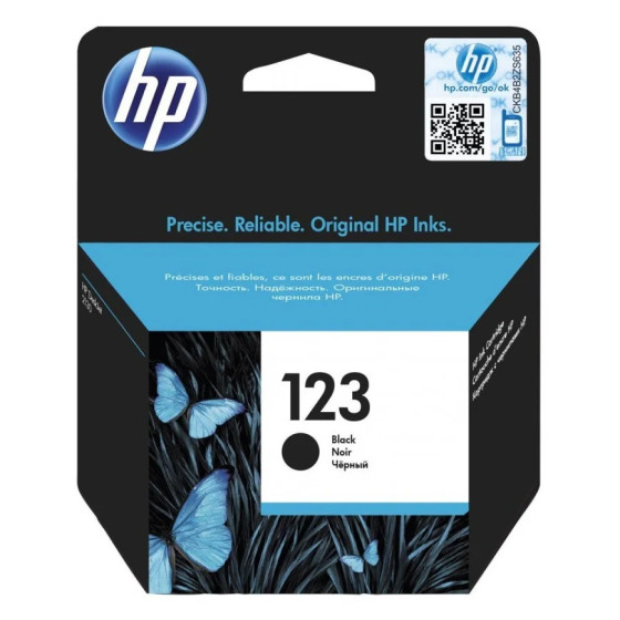 HP 123 NOIR - CARTOUCHE D'ENCRE HP D'ORIGINE (F6V17AE)