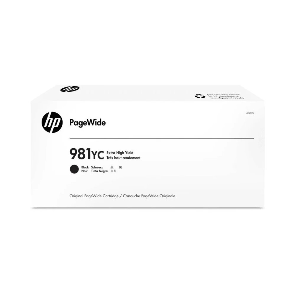 HP 981YC NOIR - CARTOUCHE D'ENCRE HP D'ORIGINE À TRÈS HAUT RENDEMENT (L0R20YC)