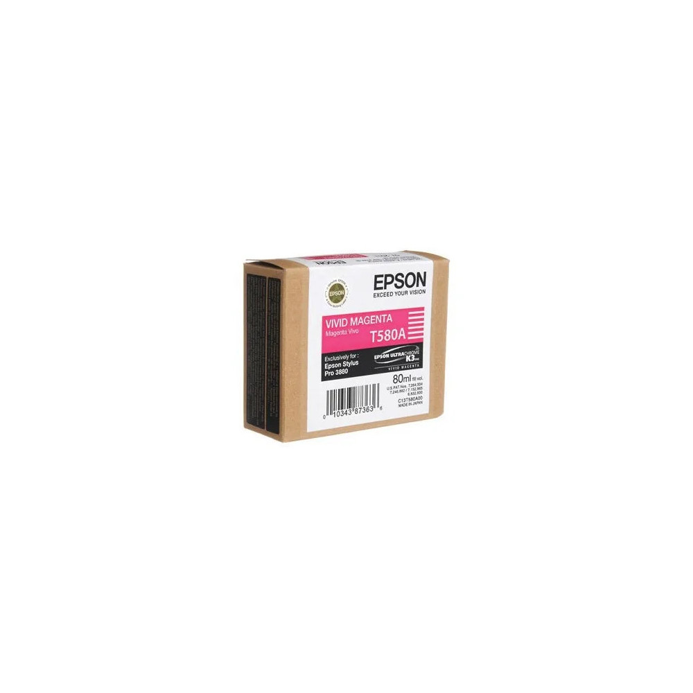 CARTOUCHE D'ENCRE MAGENTA EPSON T580A (C13T580A00)