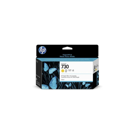 HP 730 JAUNE - CARTOUCHE D'ENCRE HP D'ORIGINE (P2V64A)