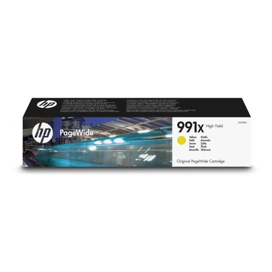 HP 991X JAUNE PAGEWIDE (M0J98AE) - CARTOUCHE D'ENCRE HP D'ORIGINE
