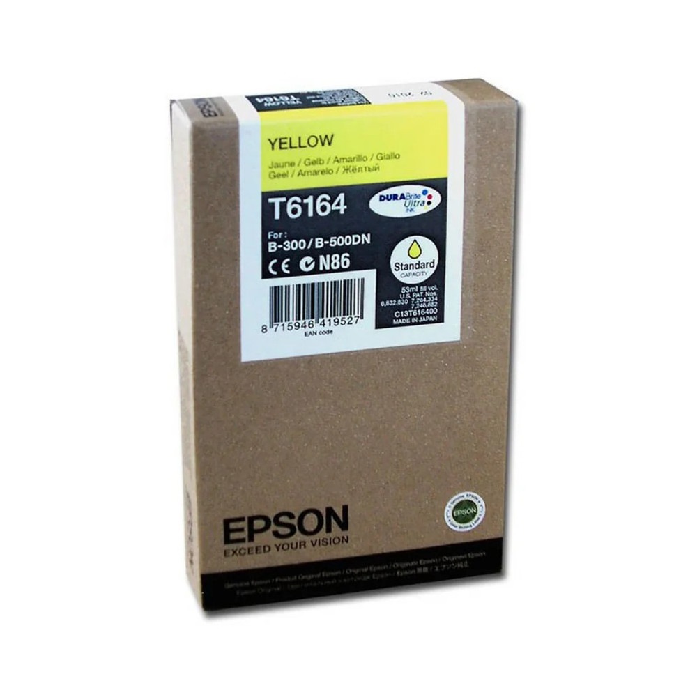 EPSON T6164 JAUNE - CARTOUCHE D'ENCRE EPSON D'ORIGINE (C13T616400)