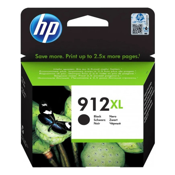 HP 912XL NOIR - CARTOUCHE D'ENCRE HP D'ORIGINE (3YL84AE)