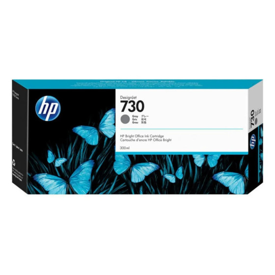 HP 730 GRIS - CARTOUCHE D'ENCRE HP D'ORIGINE (P2V72A)