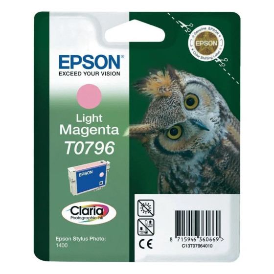 CARTOUCHE D'ENCRE EPSON "CHOUETTE" MAGENTA CLAIR (C13T07964010)