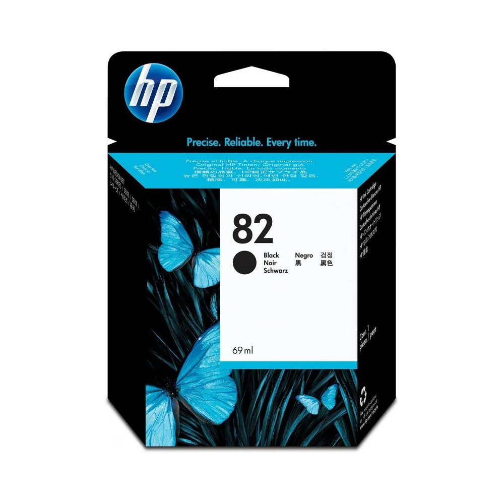 HP 82 NOIR - CARTOUCHE D'ENCRE HP D'ORIGINE (CH565A)