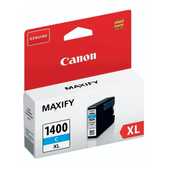 CANON PGI-1400XL C CYAN - CARTOUCHE D'ENCRE GRANDE CAPACITÉ CANON D'ORIGINE (9202B001AA)