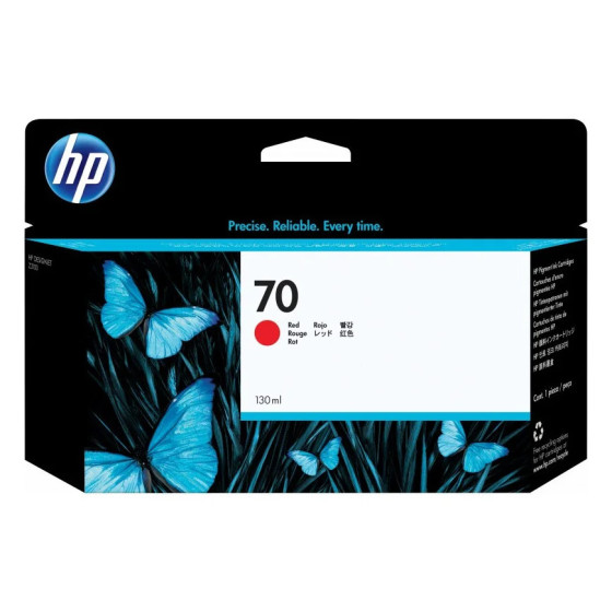 HP 70 ROUGE - CARTOUCHE D'ENCRE HP D'ORIGINE (C9456A)