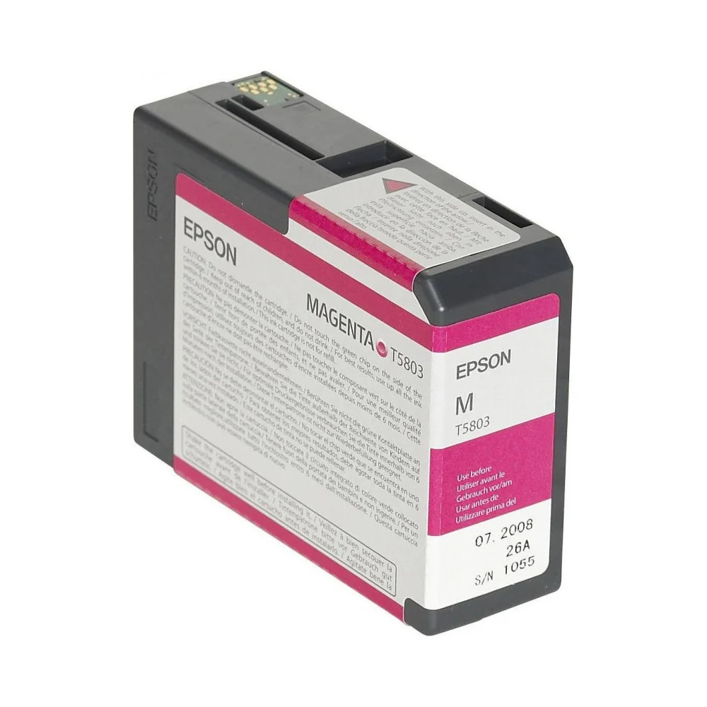 EPSON SP 3800 T5803 ENCRE PIGMENT MAGENTA (80ML) - CARTOUCHE D'ENCRE EPSON D'ORIGINE (C13T580300)