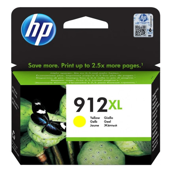 HP 912XL JAUNE - CARTOUCHE D'ENCRE GRANDE CAPACITÉ HP D'ORIGINE (3YL83AE)