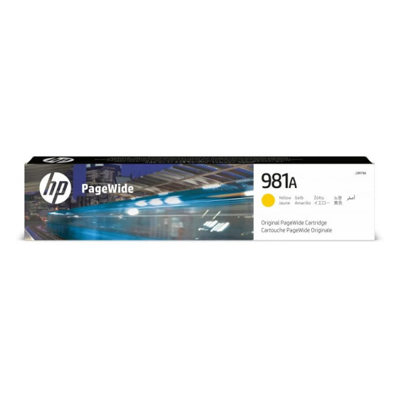 HP 981A JAUNE - CARTOUCHE PAGEWIDE HP D'ORIGINE (J3M70A)