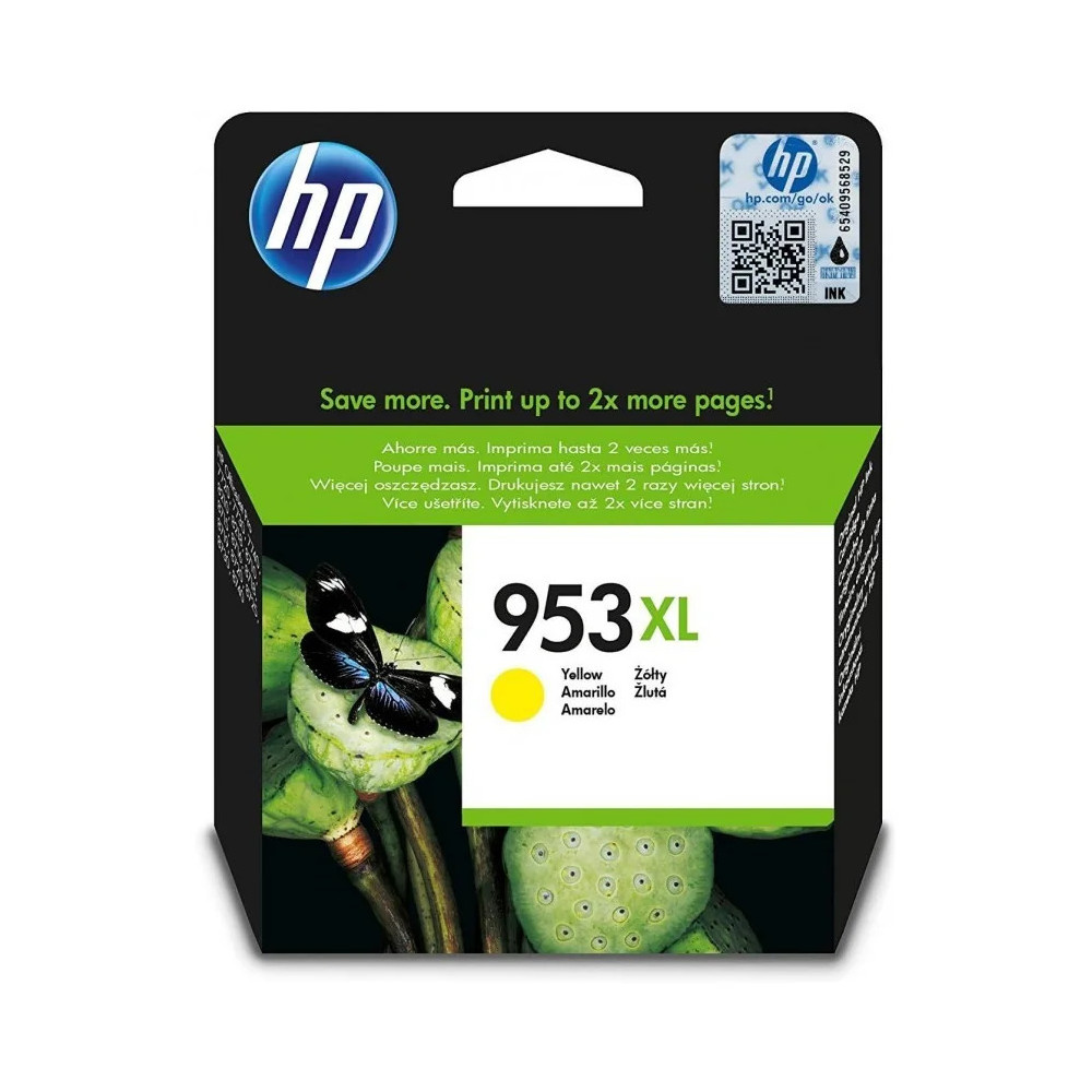HP 953XL JAUNE - CARTOUCHE D'ENCRE GRANDE CAPACITÉ HP D'ORIGINE (F6U18AE)