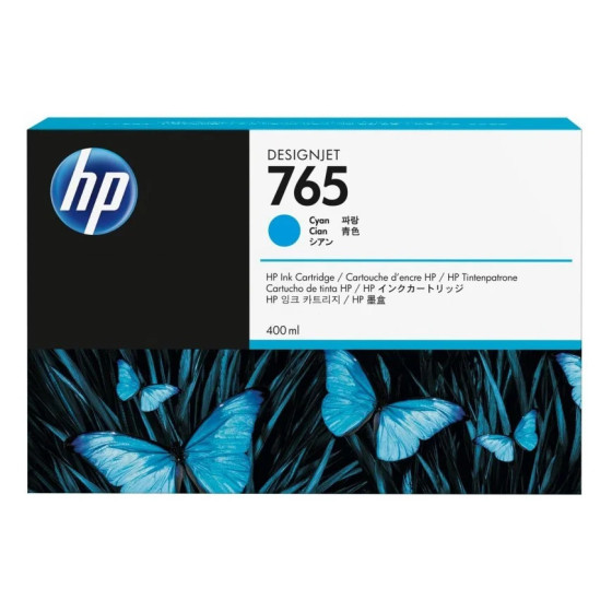 HP 765 CYAN - CARTOUCHE D'ENCRE HP D'ORIGINE (F9J52A)