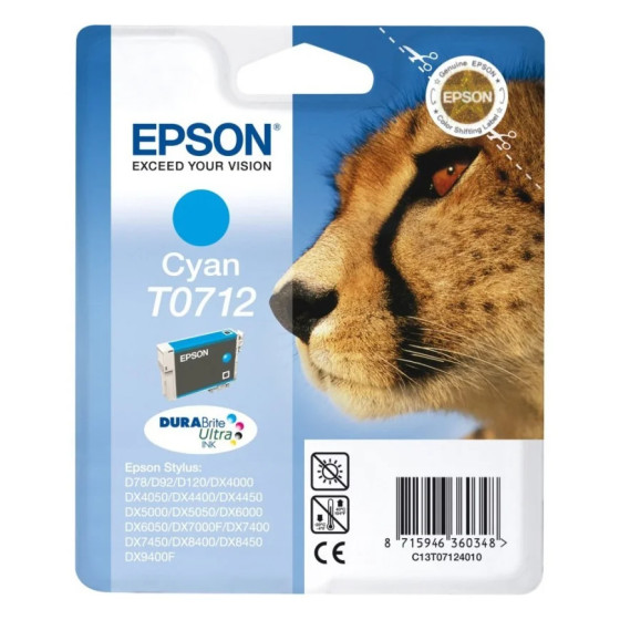 EPSON CARTOUCHE GUÉPARD - ENCRE DURABRITE ULTRA C (C13T07124011)