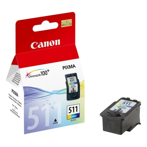 CANON CL-511 COULEURS - CARTOUCHE D'ENCRE CANON D'ORIGINE (2972B007AA)
