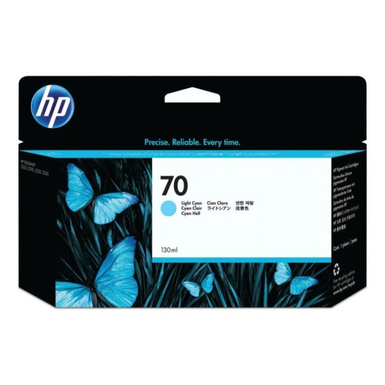 HP 70 CYAN CLAIR - CARTOUCHE D'ENCRE HP D'ORIGINE (C9390A)