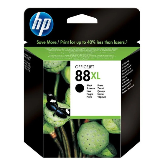 HP 88XL NOIR - CARTOUCHE D'ENCRE GRANDE CAPACITÉ HP D'ORIGINE (C9396AE)