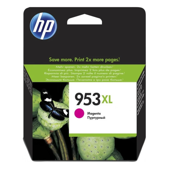 HP 953XL MAGENTA - CARTOUCHE D'ENCRE GRANDE CAPACITÉ HP D'ORIGINE (F6U17AE)