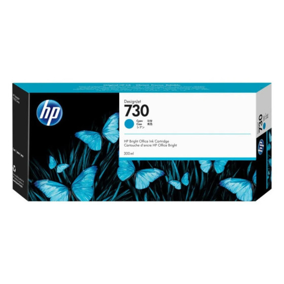 HP 730 CYAN - CARTOUCHE D'ENCRE HP D'ORIGINE (P2V68A)