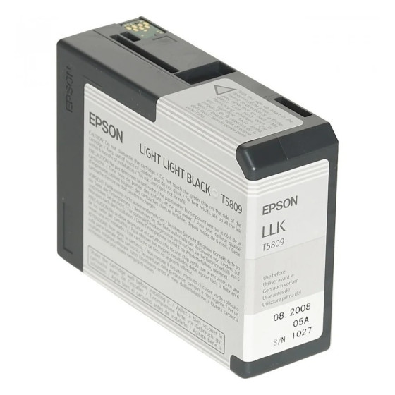 CARTOUCHE D'ENCRE EPSON SP 3800/3880 (80ML) GRIS CLAIR (C13T580900).