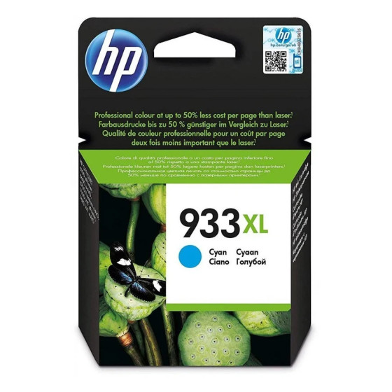 HP 933XL CYAN - CARTOUCHE D'ENCRE GRANDE CAPACITÉ HP D'ORIGINE (CN054AE)
