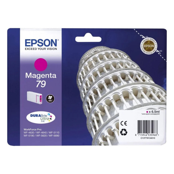 EPSON 79 MAGENTA - CARTOUCHE D'ENCRE EPSON "TOUR DE PISE" D'ORIGINE (C13T79134010)