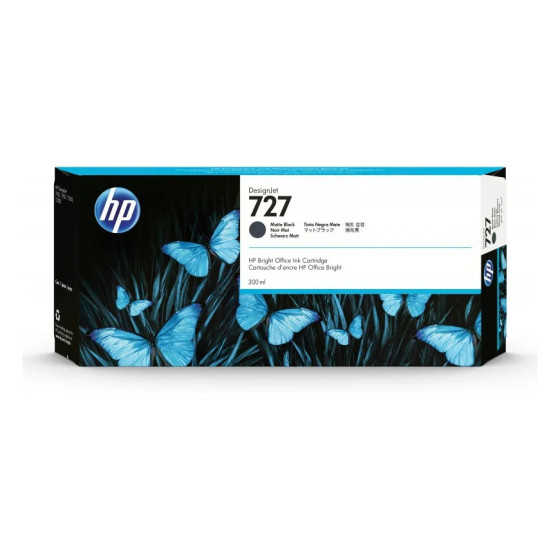 HP 727 NOIR MAT - CARTOUCHE D'ENCRE HP D'ORIGINE (C1Q12A)
