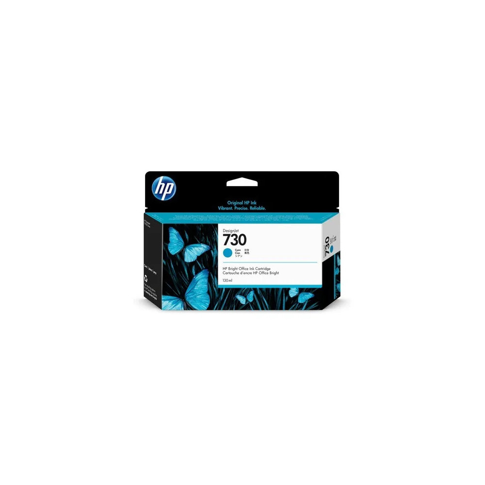 HP 730 CYAN - CARTOUCHE D'ENCRE HP D'ORIGINE (P2V62A)