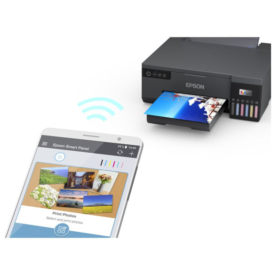 Epson EcoTank L8050 Imprimante Photo ( +impression sur cartes PVC) (C11CK37403)
