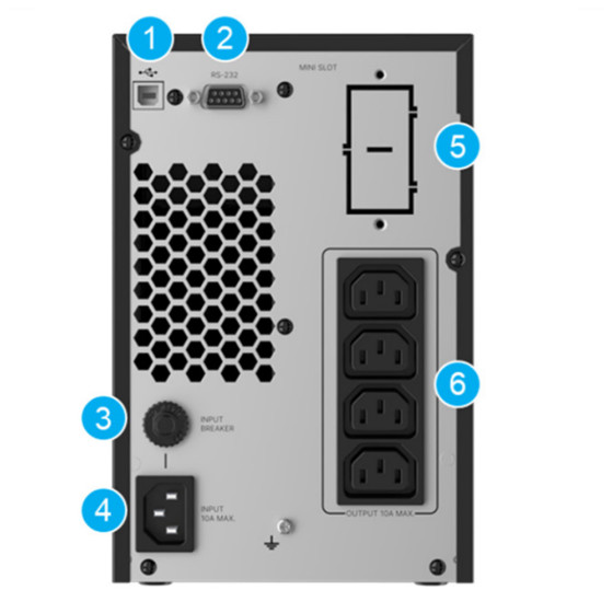 ONDULEUR ON-LINE DELTA POWER SOLUTIONS AMPLON NG 1 KVA