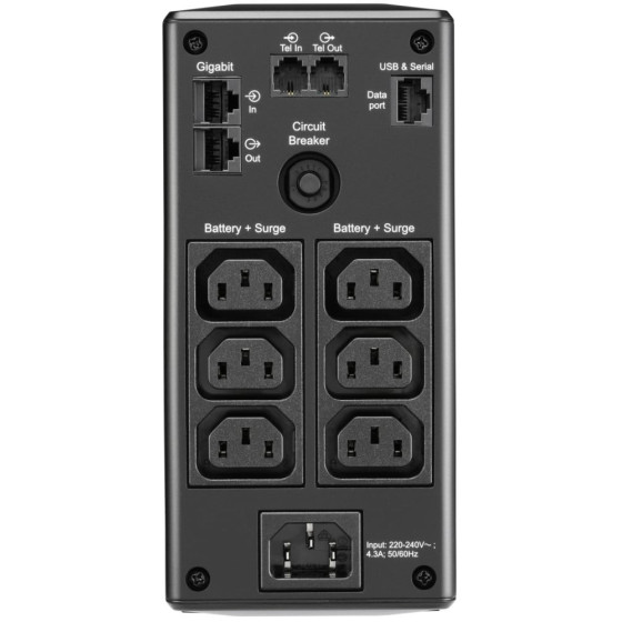 ONDULEUR LINE-INTERACTIVE APC BACK UPS PRO BR 900VA / 540 W - 6 PRISES C13 (BR900MI)