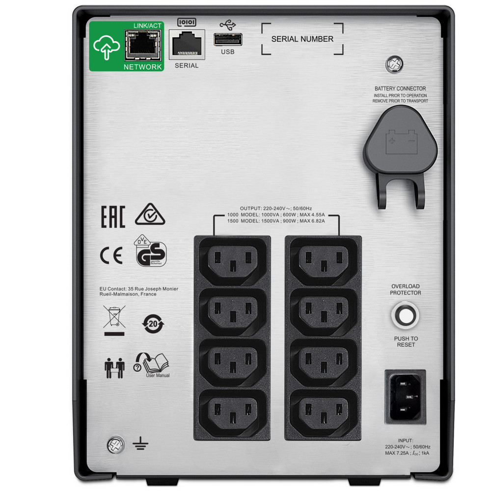 ONDULEUR LINE-INTERACTIVE APC SMART-UPS SMC 1500VA - 230V (SMC1500IC)