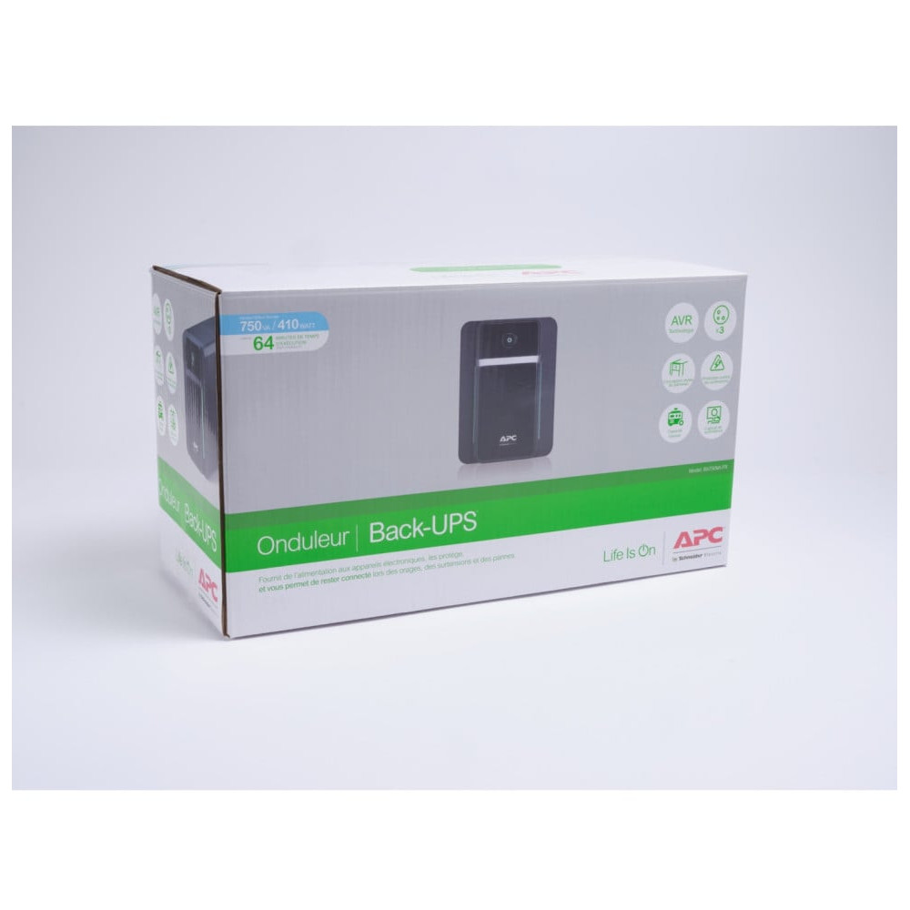 ONDULEUR LINE-INTERACTIVE APC BACK-UPS BX750MI-FR - 410 W / 750VA - 3 PRISES FRANÇAISES