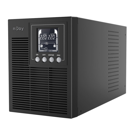 ONDULEUR ON-LINE NJOY ECHO PRO 1000 - 800 W / 1000 VA - 3 PRISES FR (UPOL-OL100EP-CG)