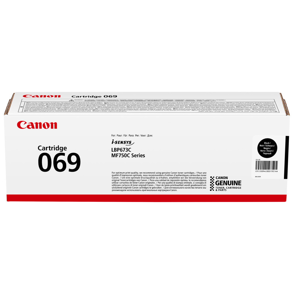 CANON 069 NOIR - TONER CANON D'ORIGINE (5094C002AA)