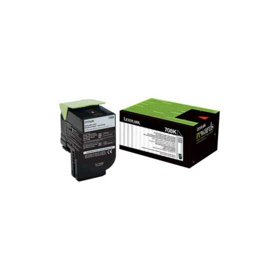 CARTOUCHE D'ENCRE D'ORIGINE LEXMARK NOIR 702K - 1000 PAGES STANDARD