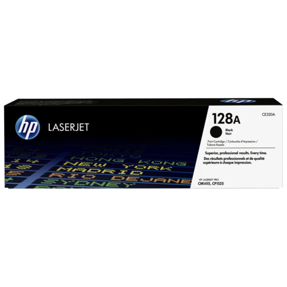 HP 128A NOIR (CE320A) - TONER HP LASERJET D'ORIGINE