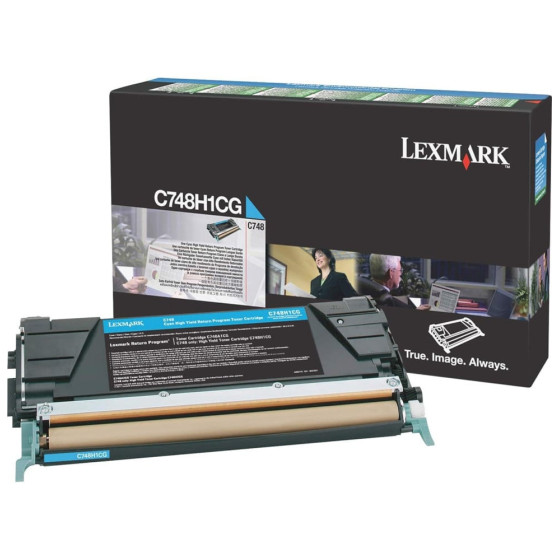 LEXMARK C748 CYAN - TONER LEXMARK PROGRAMME DE RETOUR (C748H1CG)