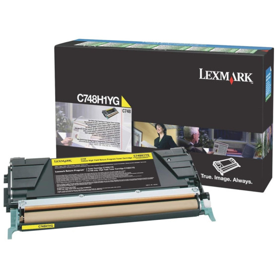 LEXMARK C748 JAUNE - TONER LEXMARK PROGRAMME DE RETOUR (C748H1YG)