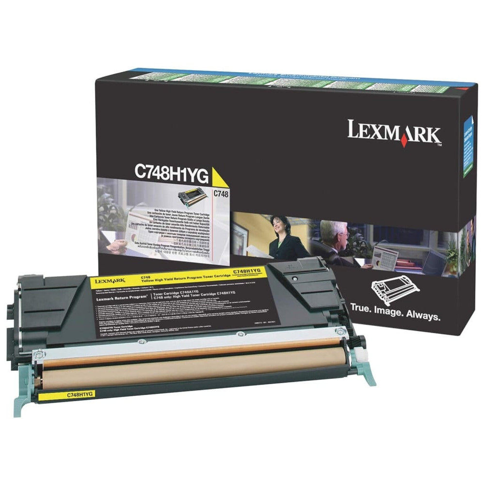 LEXMARK C748 JAUNE - TONER LEXMARK PROGRAMME DE RETOUR (C748H1YG)