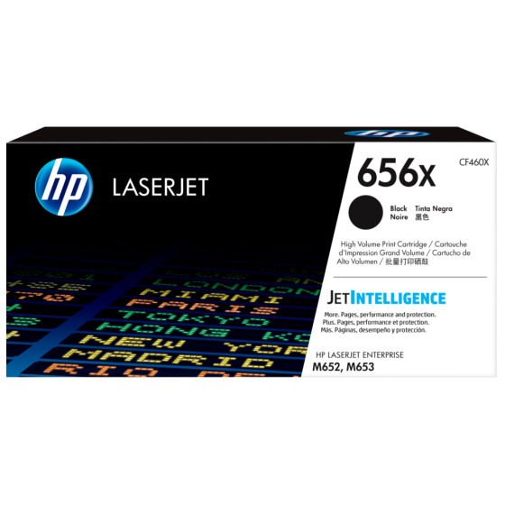 HP 656X NOIR - TONER GRANDE CAPACITÉ HP LASERJET D'ORIGINE (CF460X)