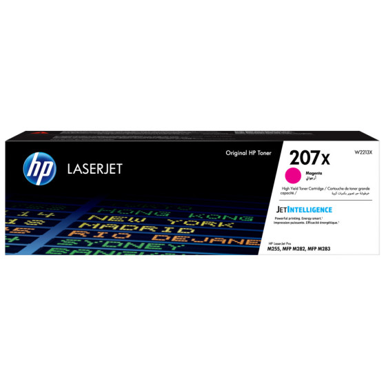 HP TONER MAGENTA LASERJET 207X AUTHENTIQUE GRANDE CAPACITÉ (W2213X)