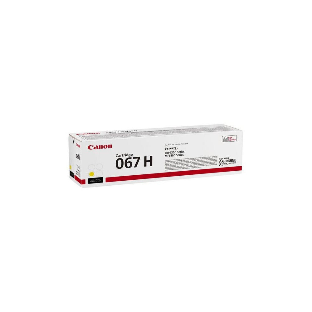 CANON 067H CARTOUCHE DE TONER 1 PIÈCE(S) ORIGINAL JAUNE 067H JAUNE (5103C002AA)
